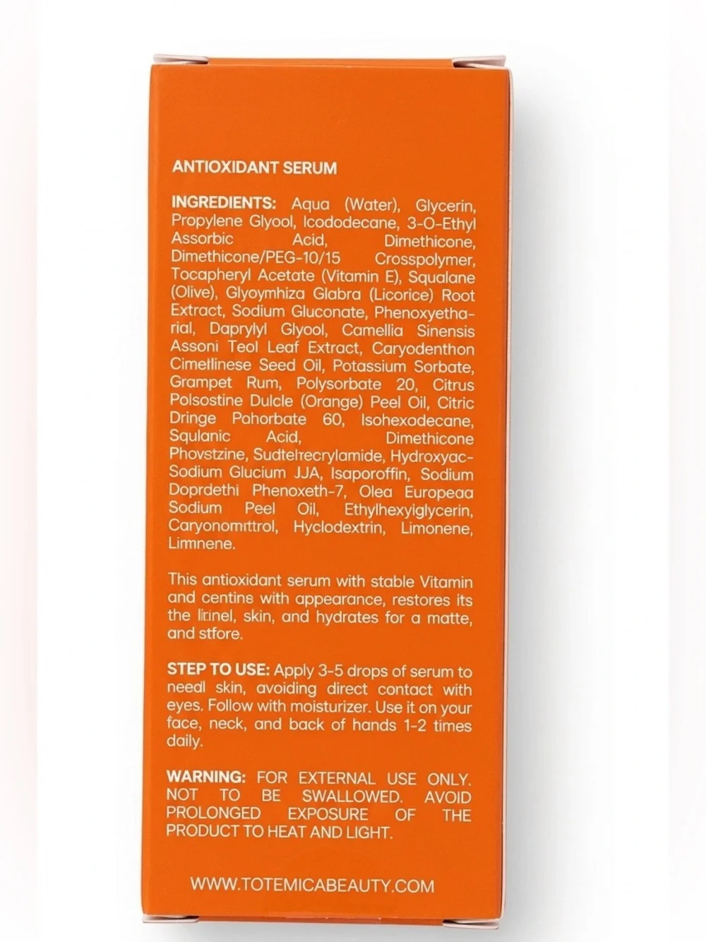 🍊 Totémica Beauty Ritual Antioxidant Serum (Step 3) - 30ml / 1.01 fl. oz.